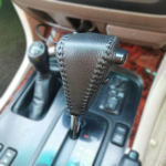 Uus Parempoolse Rooliga Ehtsa Nahast K&auml;igukangi Nupu Kate Toyota Land Cruiser LC80 LC100 2001 2002 2003 2004 2005 2006 jaoks must