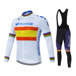 2026 Movistar Team pikavarrukaga jalgrattas&auml;rgid Ropa Ciclismo Maillot Jalgrattariided Hingavad Mtb Jalgratta Jalgrattariided S