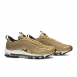 Nike Air Max 97 OG QS Metallik Kuldne 884421-700 EU 42.5 metallist kuldset v&auml;rvi