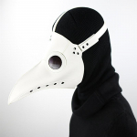 Naljakas keskaegne katkudoktori mask Nahast musta nokaga mask Doktori Halloweeni mask Steampunk PU Linnud Cosplay Doctour De Peste