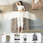 Isepaisuv kahekohaline telkimis&otilde;hkmadrats kareda pinnaga Built-in Pump (One-Touch Inflation)