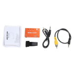 Mini FPV DVR Videohelisalvestid FPV puldjuhtimiseks Multikopteri Prillide Monitoridele Sisseehitatud 3,7V 400mAh Aku oranž