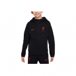 Nike Liverpooli Jalgpalliklubi Tech Fleece Kerge Kapuutsiga S&auml;rk Laste kapuutsid Must FN8502-010 M