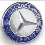 3D ABS Logo Auto Esiv&otilde;re Esikatte Embleemi Kleebis Mercedes Benz W203 W204 W205 W206 W212 W213 W221 W222 W223 jaoks Tarvikud 39mm 3pins silver