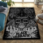 Rock Band B-Black S-Sabbath Tuba Moodne Vaip Magamistoa Elutoa P&otilde;randamatt Kohvilaudade Vaibad Kodu Libisemiskindel Tooli Dekoratsioon 80cm x 120cm