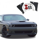 Musta v&auml;rvi kapoti tihvtid, osa nr 82214260Ac 82214557Ab Dodge Challengerile (2008&ndash;2018)