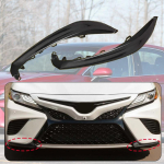 Pair Front Bumper Grille Trim Molding for Toyota Camry SE/XSE 2018- n Version 53124-06120 53123-06040 gray