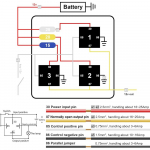 12V 3-suunaline veekindel eeljuhtmega kaitsme-releekarbid 3 tk labakaitset ja 3 tk 4-pin 40A releedega autodele, veoautodele, paatidele