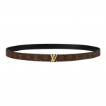 LOUIS VUITTON tr&uuml;kitud logoga nahast v&ouml;&ouml; naistele pruun laius 2cm 75-Original Box and Bag pruun/must