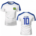 Tsubasa Atom Hutton Jaapan Joonisfilm Animatsioon Anime Jalgpall Jalgpall T-s&auml;rk S&auml;rk Tr&uuml;kk Sport Vintage L&uuml;hike varrukas &Uuml;htne Cosplay Unisex Mehed Naised S