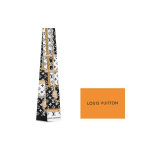 Louis Vuitton Monogram Confidential Siidist Peapael Naiste aksessuaarid Must Valge M78656 Box
