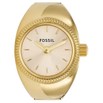 FOSSIL K&auml;ekell Kvartsmehhanism Roostevabast terasest rihm 15mm Kuldne sihver Naiste kell 50m Veekindel ES5246 Gold Dial