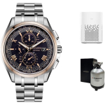 CITIZEN Sky Eagle Kollektsioon Valgusj&otilde;ulise Kvartsmehhanismiga Titaanrihmaga K&auml;ekell Unisex Must Ketas AT8254-61E Black