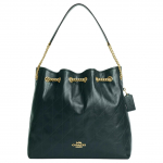 Coach Evelyn 36 tepitud detailidega nahast &otilde;lakott Suur naiste &otilde;lakott Tume-roheline CCZ81-IMCEH Basic Set (Bag+Dust Bag)