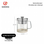 1200ML K&otilde;rge boorsilikaatklaasist filtrikann