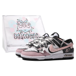 Nike Dunk Skateboard Shoes Women's Low top Gray/Pink/White CW1590-100(TeamM-S-BOX) 36 white