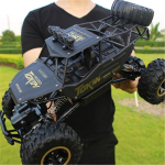 Uus 1:12 4WD RC Car 2.4G Raadiojuhtimisauto Vanker Maastiku Kaugjuhtimispult Autod Veoautod Poisid M&auml;nguasjad lastele 37cm must