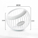 Rauast kohvikapsli hoidik Puuviljade suupistete hoiustamisriiul Multifunktsionaalne &otilde;&otilde;nes kohvikapslite hoiurest, mis sobib kodukohvikutesse valge