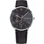 Tommy Hilfiger Brooklyn Must T&auml;hik Must Nahkrihm Meeste Kvartsikell 1791509 must