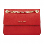 Michael Kors Kathy &uuml;hev&auml;rviline logoga klapiga ketiga crossbody kott naiste &otilde;lakott Punane 35H8GY8C1L-652 Basic Set (Bag+Dust Bag)