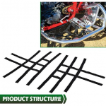 GRAND ORANGE Nerf Bar V&otilde;rgud Must &Uuml;hilduv ATV-dega Honda Yamaha Suzuki Kawasaki TRX450R 400EX 400X 300EX 300X 2006-2011 Asendusrihm