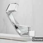 Vannitoa tekile paigaldatav valamusegisti, must kraanikauss, &uuml;he auguga veekraan Kuuma ja k&uuml;lmaga mitigeur salle de bain segisti
