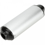 1-osaline 28 mm / 1,1-tolline must / h&otilde;bedane v&auml;ljalaske summuti 50cc 110 125cc / Mootorratta dirt Pit Bike ATV Quad 4 Wheeler koos kinnitusklambriga h&otilde;be