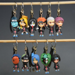 12 tk Naruto Anime Mudel Sasuke Kakashi Gaara Itachi Uchiha Q Versioon Armas V&otilde;tmehoidja Seljakoti Kaunistus Ripats Kingitus