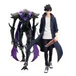 Anime Beru Kuju Sung Jinwoo Tegevuskuju Sung Jin Woo Beru figuur kuju Mudel ilus Kollektsioon T&auml;iskasvanud Poisid Anime Kingitused 21CM black