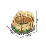 KNEW BUILT Euro Constrution Roma Colosseum Micro Mini Ehitusklotsid disainitud t&auml;iskasvanute laste m&auml;nguasjade kollektsiooni Arc Triomphe Louvre Suur in bag
