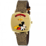 Gucci YA157420 Disney X Gucci Grip Unisex K&auml;ekell 35mm 35mm pruun