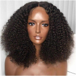 Afro Kinky Krussis Inimesejuustest Parukas 360 Pitsist Esiosa Brasiilia Neitsijuuksed Eelkorjatud 20 Tolli