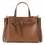 Michael Kors MK Emilia Logo Klassikaline Krokodillimustriga Nahast T&ouml;&ouml;kotta Kott V&auml;ike Naiste T&ouml;&ouml;kotta Kotid Pruun 30F5GU5S1T-LUGGAGE Basic Set (Bag)