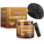 Argaania&otilde;li juuksemask + siidist m&uuml;tsikomplekt, parandav juuksemask jojoba&otilde;li, aloe vera ja kookos&otilde;liga kuivadele ja kahjustatud juustele, s&uuml;gavhooldus k&otilde;ikidele juukset&uuml;&uuml;pidele