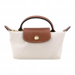 Longchamp Le Pliage 17 kl&otilde;pskinnituse ja lukuga l&uuml;hikese sangaga kott nahkdetailidega Naiste k&auml;ekotid Beež 34175089p71 Basic Set (Bag)