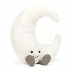 Jellycat Amuseables Kuu pehme m&auml;nguasi keskmine suurus Kuu pehme m&auml;nguasi L&otilde;bus kingiidee M&auml;nguasi, (10,5 tolli) - - valge