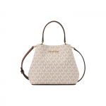 Michael Kors MK Pratt Logotr&uuml;kiga Reguleeritav Eemaldatav &Otilde;larihm Magnetiline Sulgemine Kaetud L&otilde;uend Koppkott Naiste kotid Vanill 35S4G3FM5B-VANILLA Basic Set (Bag+Dust Bag)