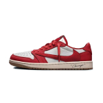 Travis Scott x Jordan Air Jordan 1 Travis Scott X AJ1 Low Koost&ouml;&ouml; Vintage Korvpallijalatsid Unisex Punane DZ4137-700(Team1677- ) 35.5