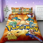 Pikachu tekikatted Pokemon Laste Multikas Voodipesu komplekt Tekikate &Uuml;heinimesevoodi T&auml;ism&otilde;&otilde;dus Magamistoa Voodi Kaunistus Teismelistele Parimad Kingitused mugav 200x200cm