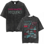 Dani Martin Ptos Anos Graafiline Vintage Pesu T-s&auml;rk Mehed Naised YK Trend T-s&auml;rk Mees Hip Hop &Uuml;le suurusega T-s&auml;rgid Unisex Streetwear S black