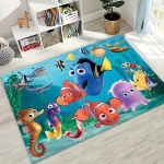 3D Multifilmi Finding Nemo Veealune Maailm Vaip Magamistoa Elutoa Diivani Kodu Uksemati Kaunistus, Suur Laste Libisemiskindel P&otilde;randamatt Kingitus 100x120cm( 39x47in )