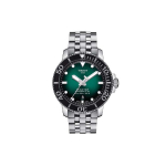 Tissot Seastar Automaatne Mehaaniline Liikumine Sukeldumiskell Kuup&auml;evan&auml;idik Helendav Meeste kellad Roheline Teras T120.407.11.091.01 Regular Watch Box