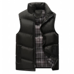 Puuvillane vest tihendav meeste talvejope puuvillane vest meeste suur suurus M must