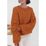 Kampsun S&uuml;gis Talv Uus T&ouml;&ouml;le K&auml;imiseks Paks L&otilde;ng Kanepilill L&otilde;tv Pullover &Uuml;mmargune Kael Pikkade Varrukatega Kampsun Naistele XL oranž