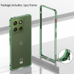 Motorola Edge 70 Moto X70 Air Case L&auml;bipaistev Alumiiniumisulamist Raamikate Motorola Edge70 jaoks P&otilde;rutuskindel Puhver Funda Motorola Moto X70 Air roheline
