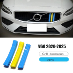 Volvo S60 V60 esiv&otilde;re v&otilde;rkdekoratsiooniriba v&otilde;rkmuudetud kleebised keskv&otilde;re katteviimistlus S white