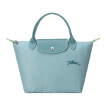 LONGCHAMP Le Pliage Green Taaskasutatud L&otilde;uend Nahast K&auml;ekott V&auml;ike Naiste J&auml;rvesinine Basic Outfit (Package) taevasinine v&auml;rv