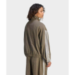 Adidas Originals Top Checks Track Retro V&auml;rviplokk Triibuline Kahekordse T&otilde;mblukuga Vabaaja Ruuduline Jakk Naiste jakid LE8306 L gray