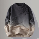 Talvised kampsunid meestele Paks &uuml;mmarguse kaelusega kampsun Meeste &uuml;li&otilde;pilaste noorte kampsunid S&uuml;gisesed meeste vabaaja kudumid Pullover 4XL khaki