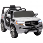 Laste elektriline auto +3 aastat Toyota LAND CRUISER 12V akuga puldiga ja MP3-muusikaga hall 107 x 65 x 55.5 cm